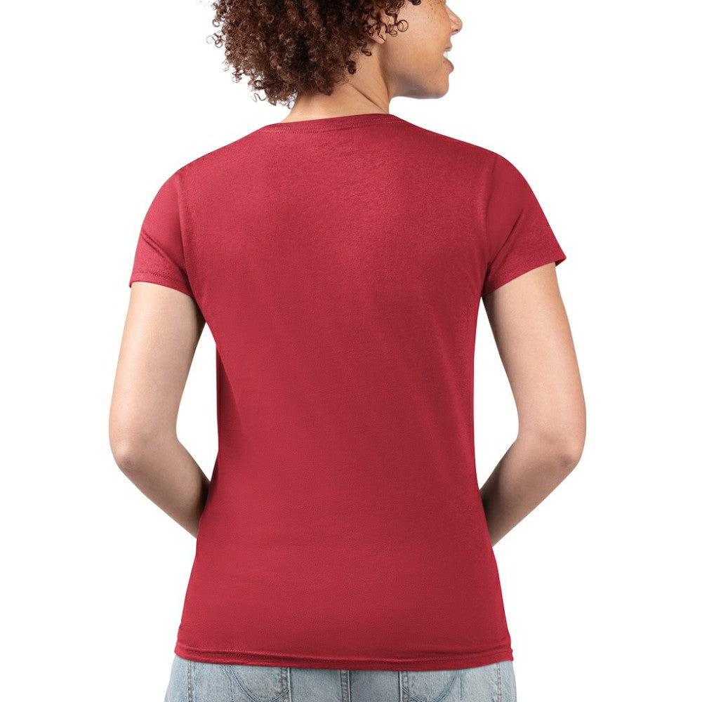Cleveland Guardians G-III 4Her by Carl Banks Women's Super-Slim Fit Lightweight City Graphic V-Neck T-Shirt - MLB