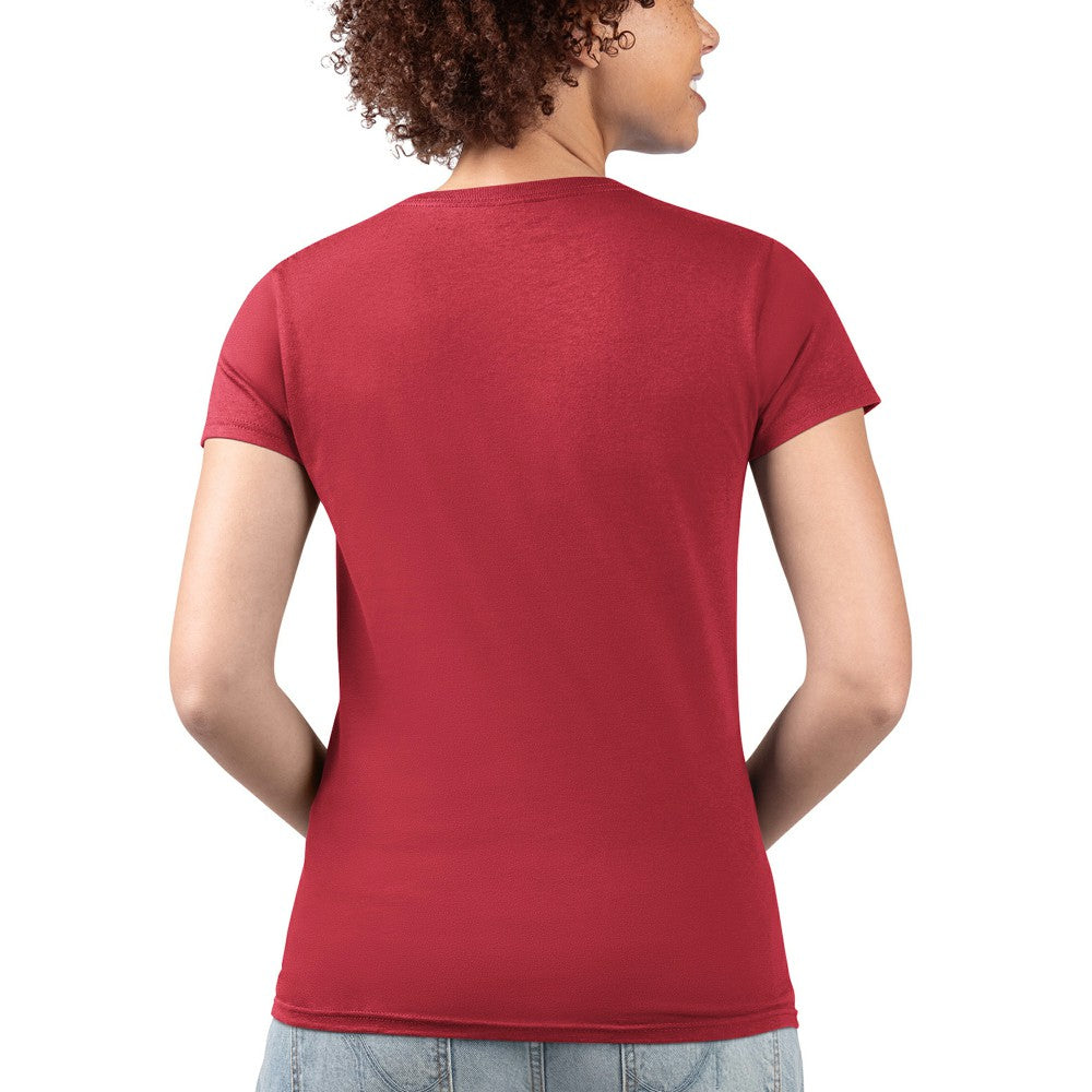 Los Angeles Angels G-III 4Her by Carl Banks Women's Super-Slim Fit Lightweight City Graphic V-Neck T-Shirt - MLB