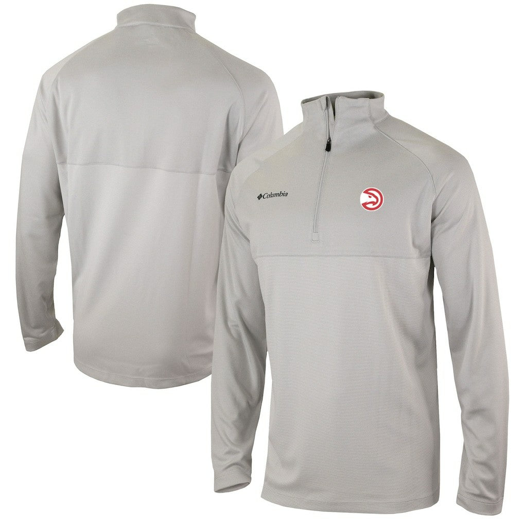Atlanta Hawks Omni-Wick Rockin' It Quarter-Zip Pullover Top Heather Gray - NBA