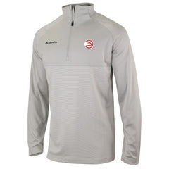Atlanta Hawks Omni-Wick Rockin' It Quarter-Zip Pullover Top Heather Gray - NBA