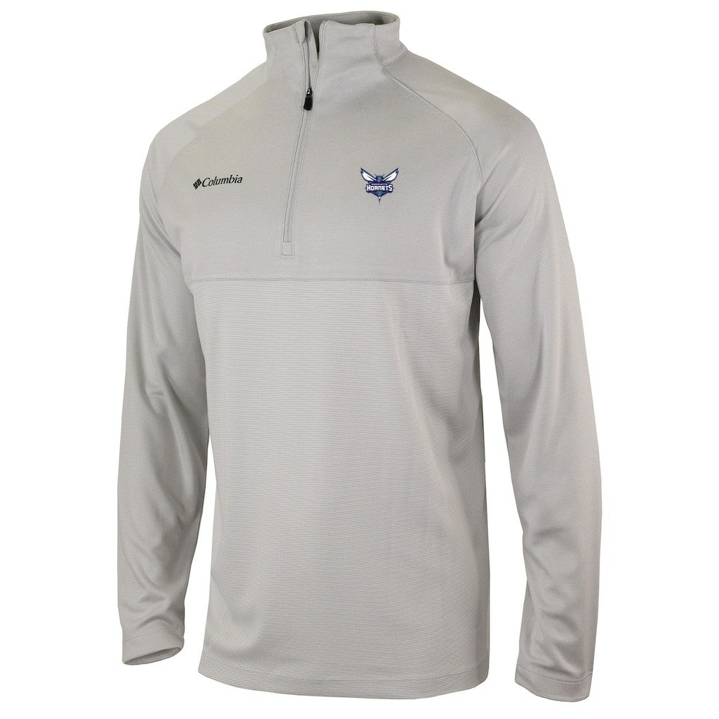 Charlotte Hornets Omni-Wick Rockin' It Quarter-Zip Pullover Top Heather Gray - NBA