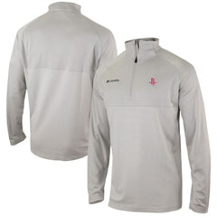 Houston Rockets Omni-Wick Rockin' It Quarter-Zip Pullover Top Heather Gray - NBA