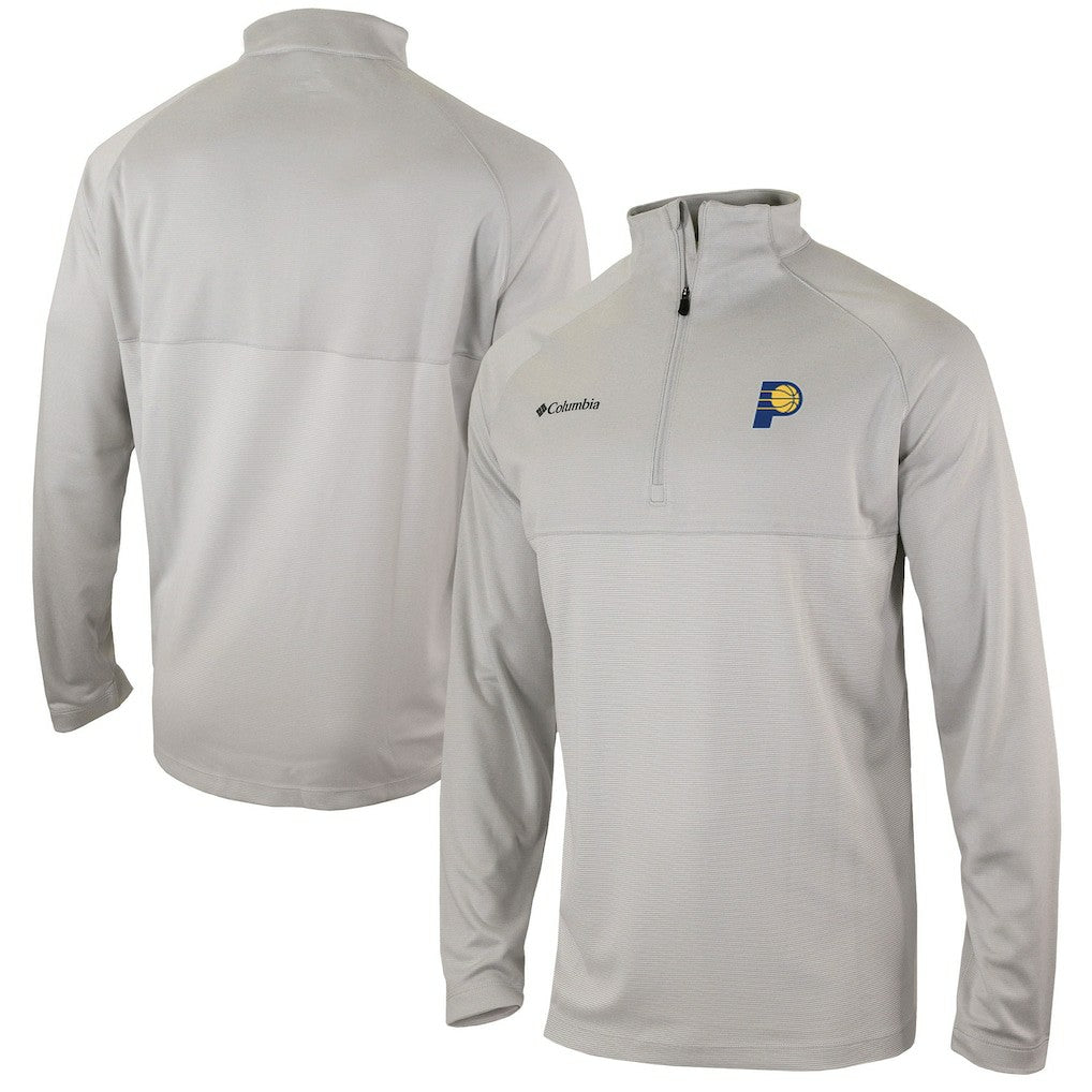 Indiana Pacers Omni-Wick Rockin' It Quarter-Zip Pullover Top Heather Gray - NBA