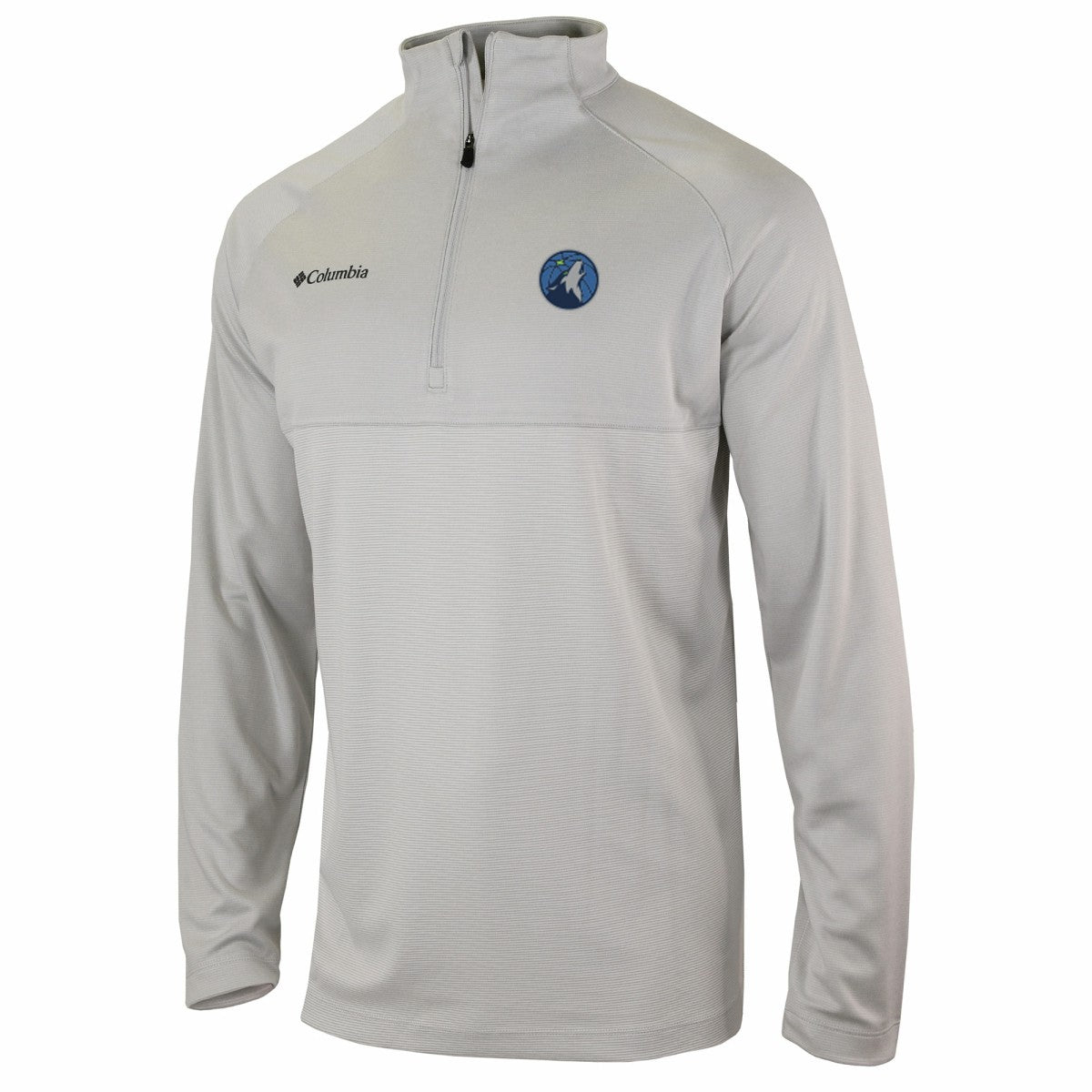 Minnesota Timberwolves Omni-Wick Rockin' It Quarter-Zip Pullover Top Heather Gray - NBA