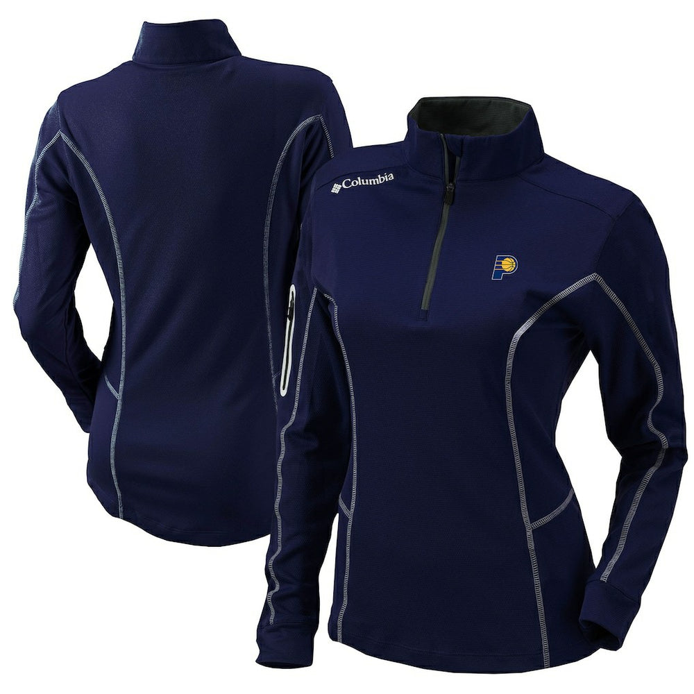 Indiana Pacers Women's Omni-Wick Shotgun Quarter-Zip Pullover Top Navy - NBA