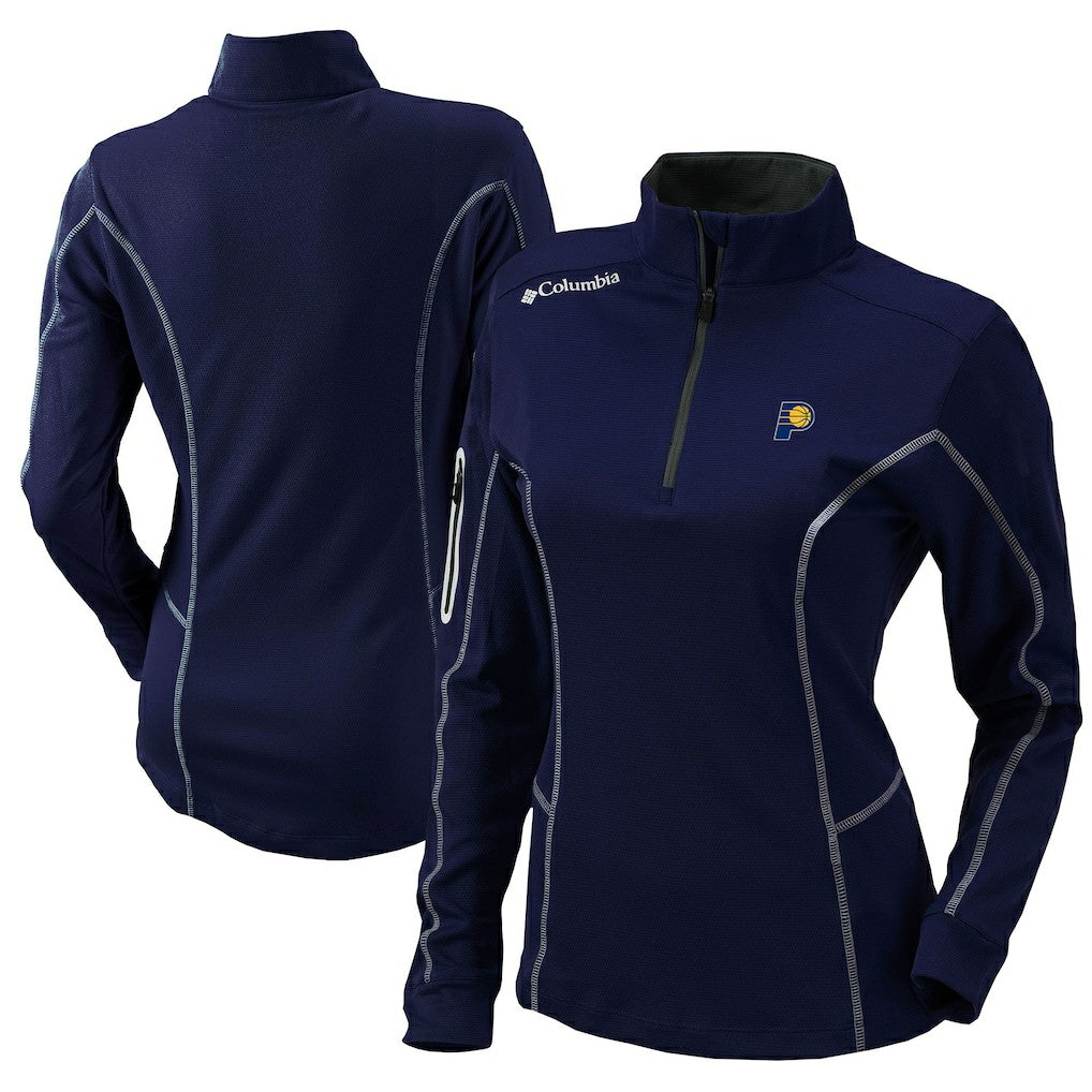 Indiana Pacers Women's Omni-Wick Shotgun Quarter-Zip Pullover Top Navy - NBA