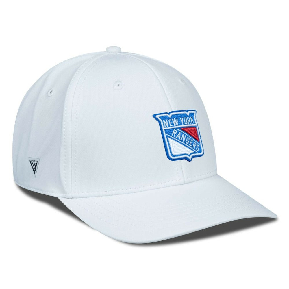 New York Rangers Levelwear Rise Flex Hat - White - NHL