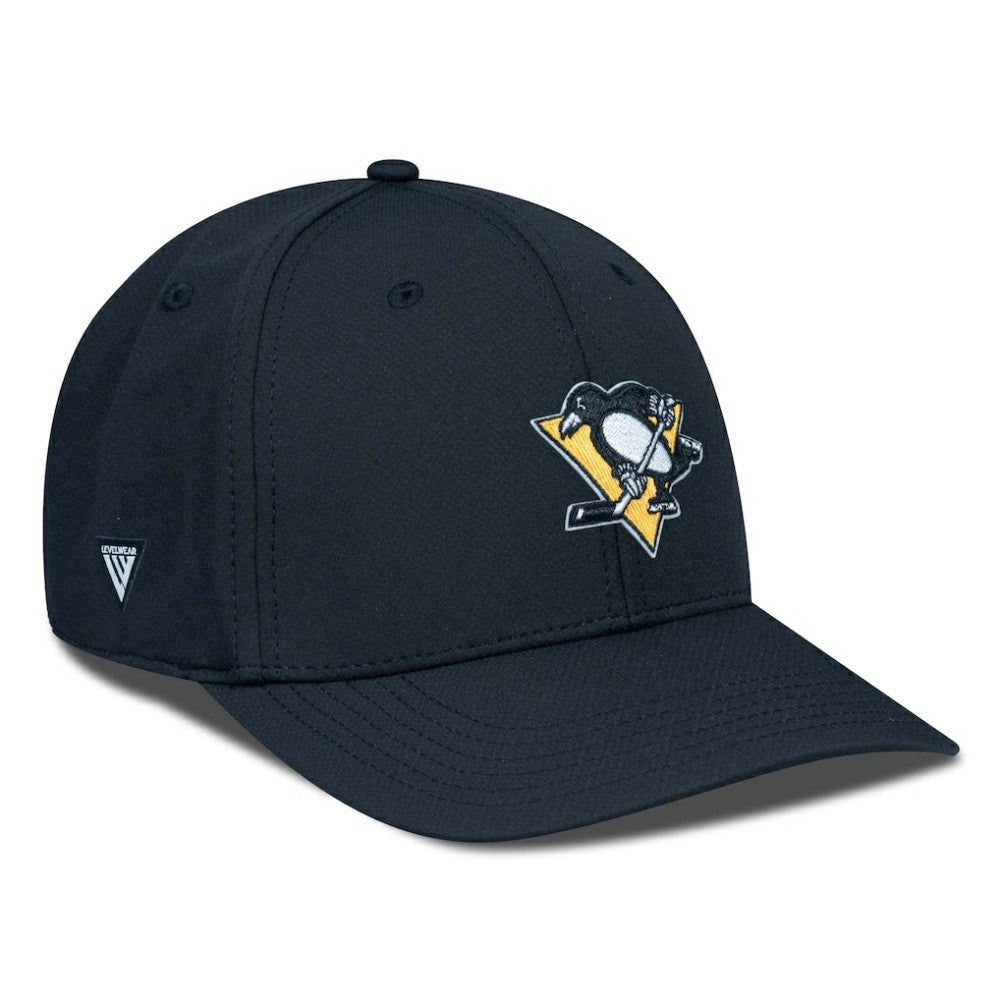 Pittsburgh Penguins Levelwear Rise Flex Hat - Black - NHL
