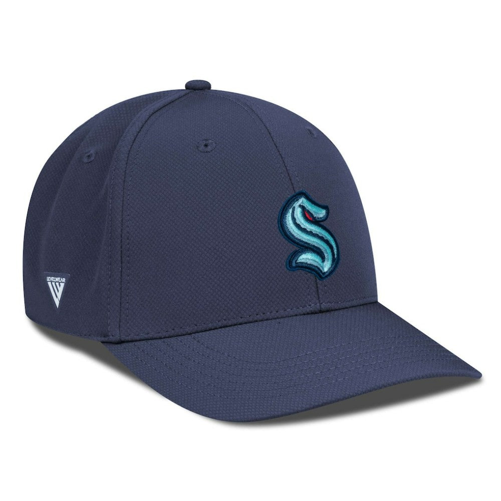 Seattle Kraken Levelwear Rise Flex Hat - Navy - NHL