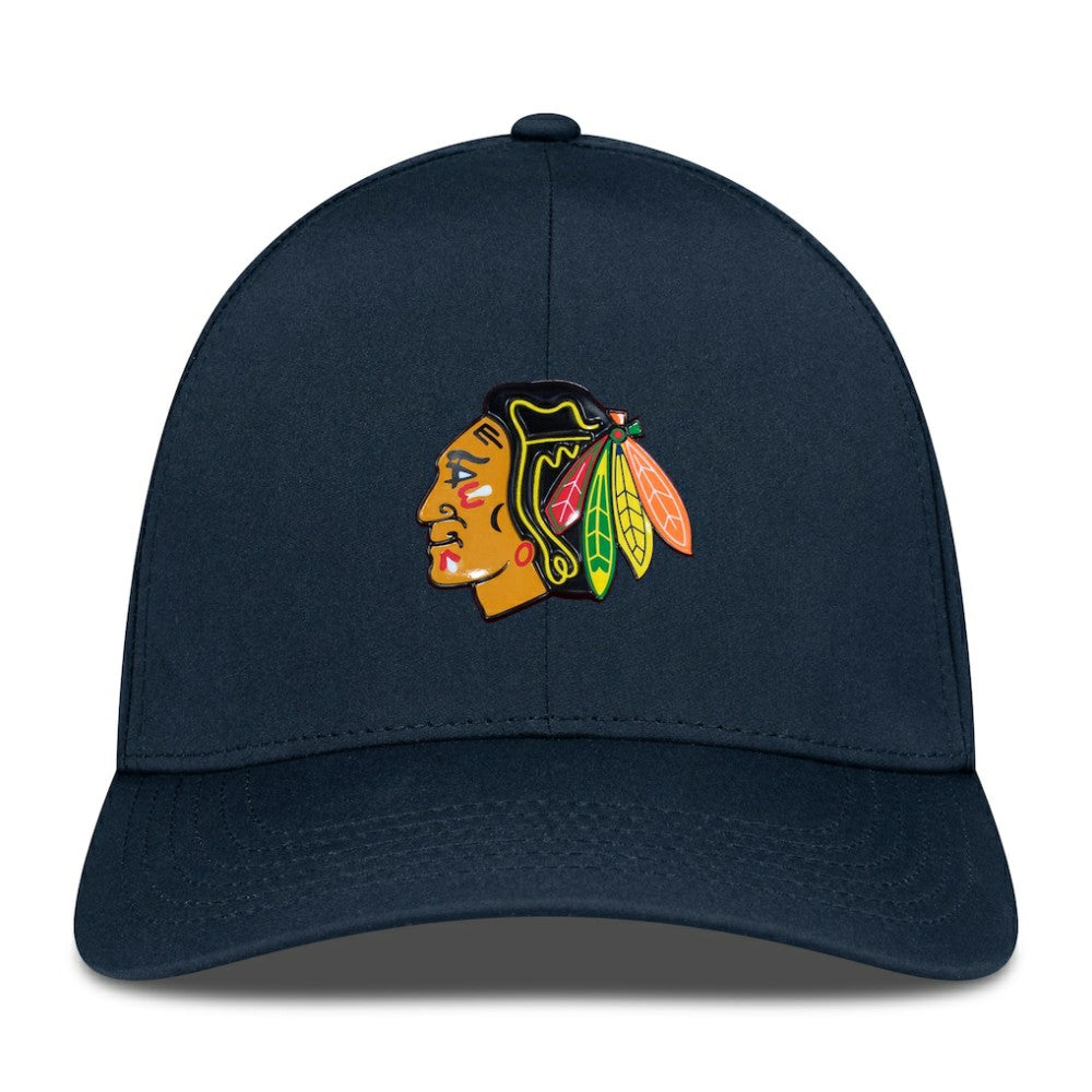 Chicago Blackhawks Levelwear Zeta Flex Hat - Black - NHL
