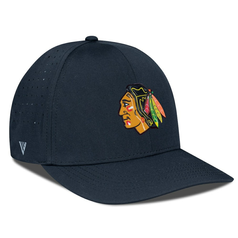 Chicago Blackhawks Levelwear Zeta Flex Hat - Black - NHL