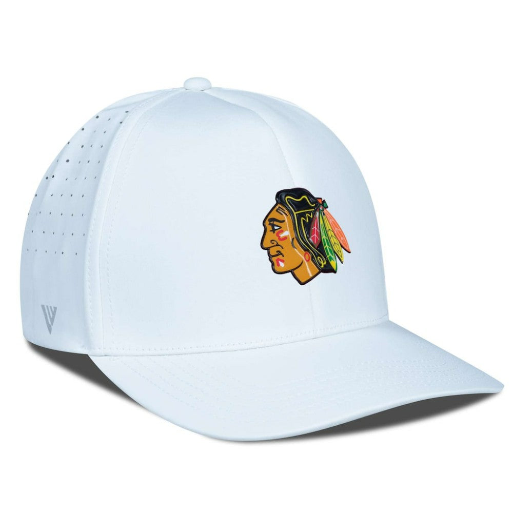 Chicago Blackhawks Levelwear Zeta Flex Hat - White - NHL