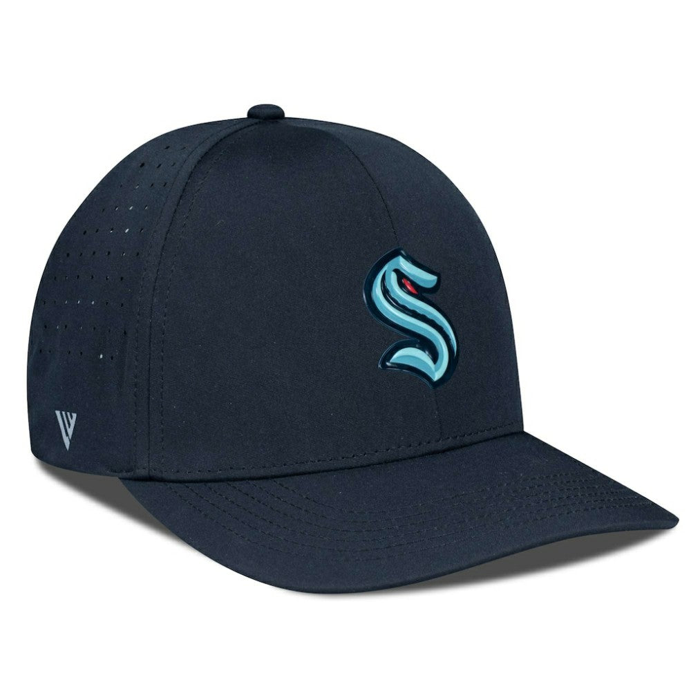 Seattle Kraken Levelwear Zeta Flex Hat - Black - NHL