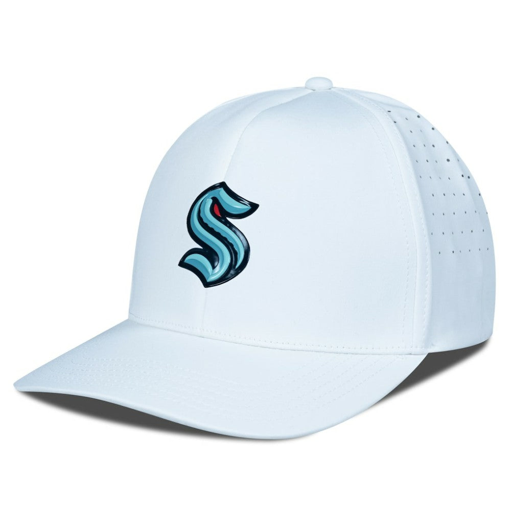 Seattle Kraken Levelwear Zeta Flex Hat - White - NHL