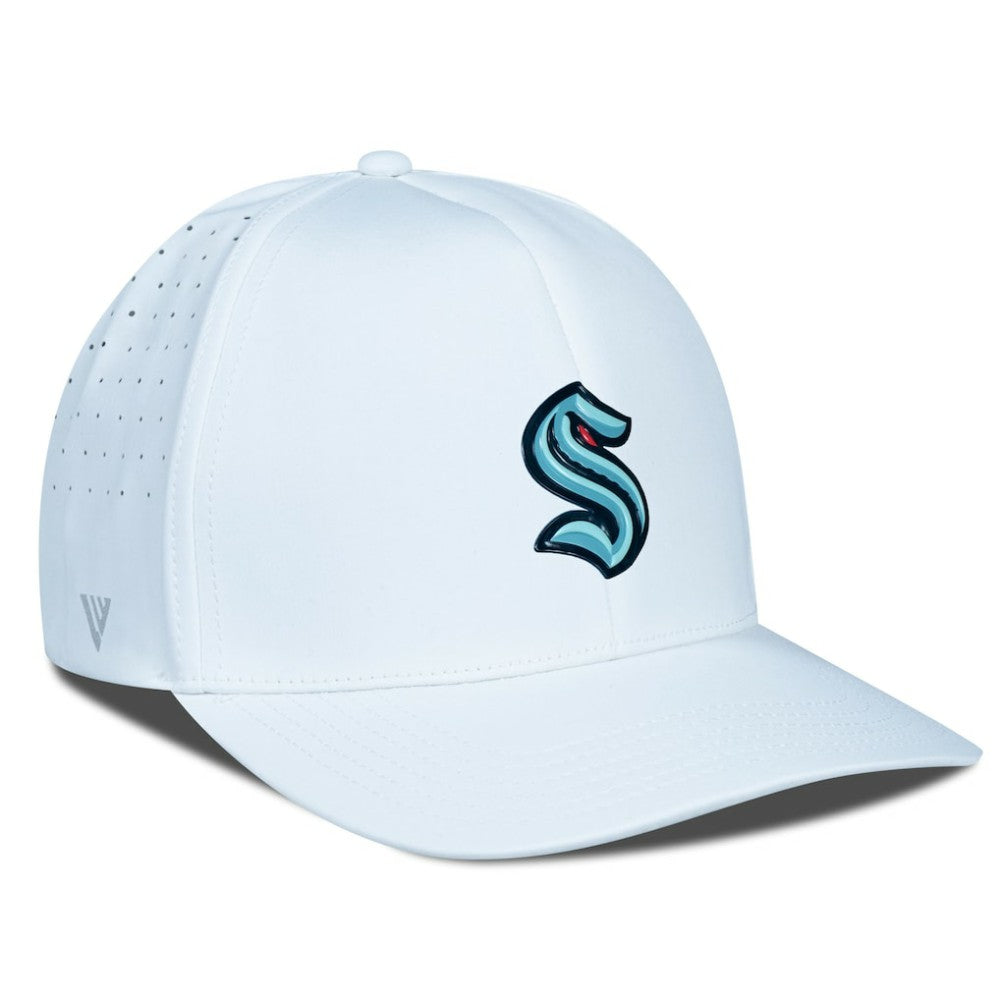 Seattle Kraken Levelwear Zeta Flex Hat - White - NHL