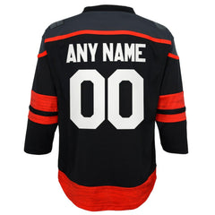 Carolina Hurricanes Youth Home Replica Custom Jersey - Black - NHL
