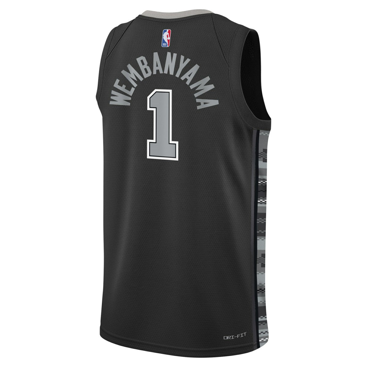 Victor Wembanyama San Antonio Spurs Jordan Brand Youth Swingman Jersey Statement Edition Black - NBA