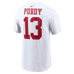 Brock Purdy San Francisco 49ers Player Name & Number T-Shirt White | Nike for Sale