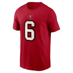 Baker Mayfield Tampa Bay Buccaneers Player Name & Number T-Shirt Red | Nike for Sale