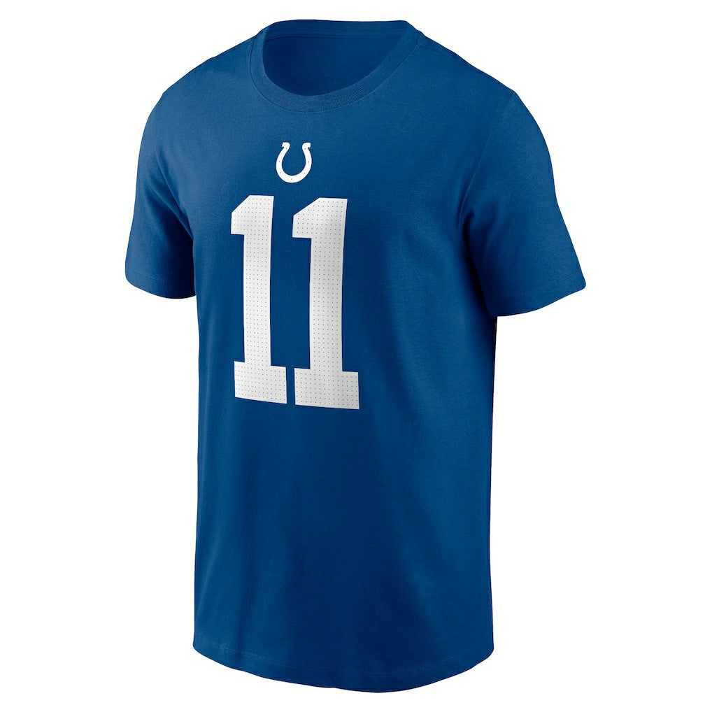 Michael Pittman Jr. Indianapolis Colts Player Name & Number T-Shirt Royal | Nike for Sale