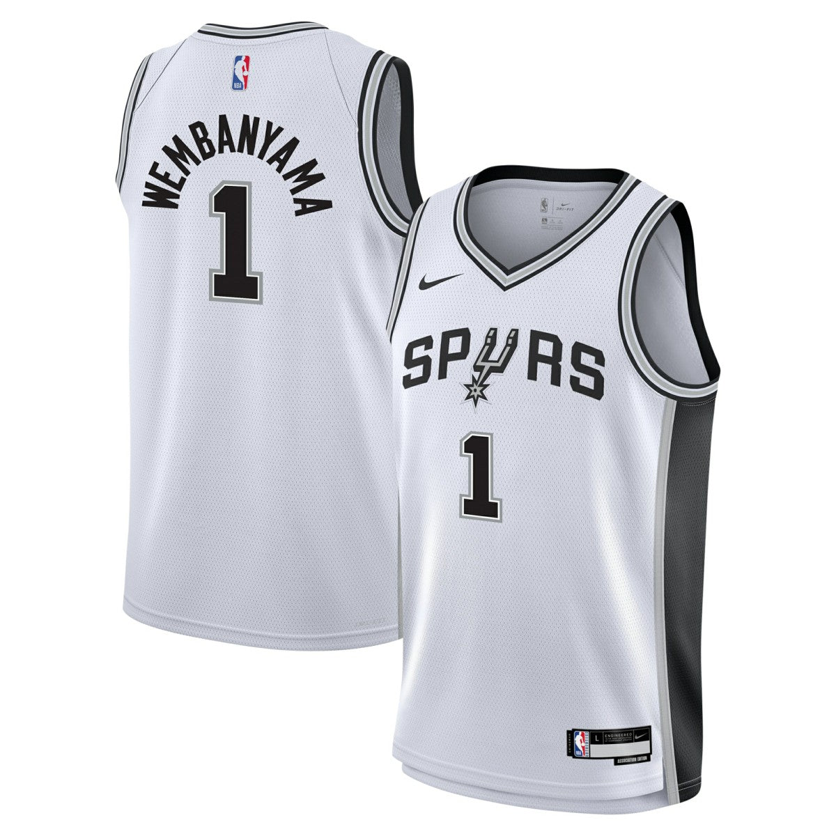 Victor Wembanyama San Antonio Spurs Youth Swingman Jersey Association Edition White - NBA