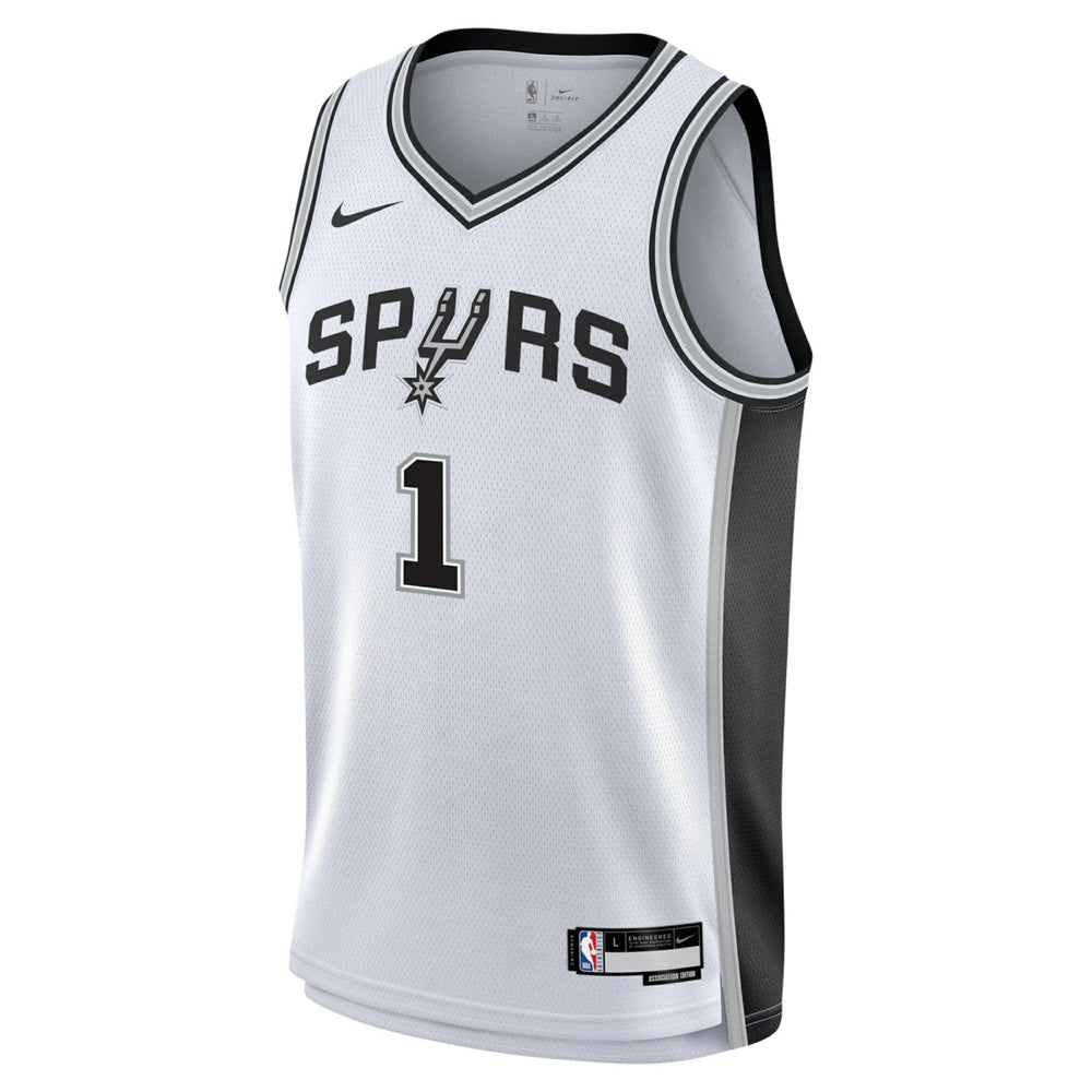 Victor Wembanyama San Antonio Spurs Youth Swingman Jersey Association Edition White - NBA