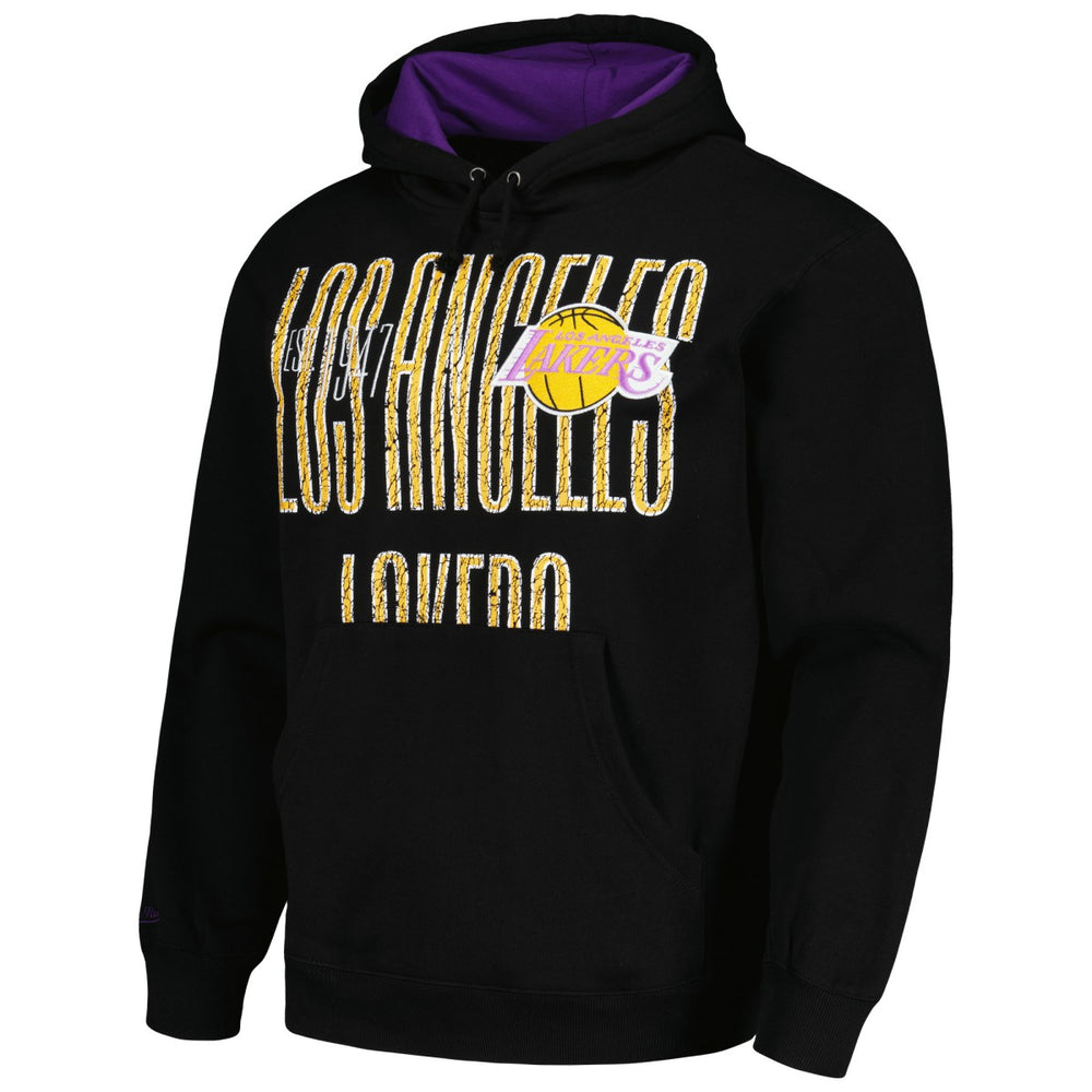 Los Angeles Lakers Hardwood Classics OG 2.0 Pullover Hoodie Black - NBA