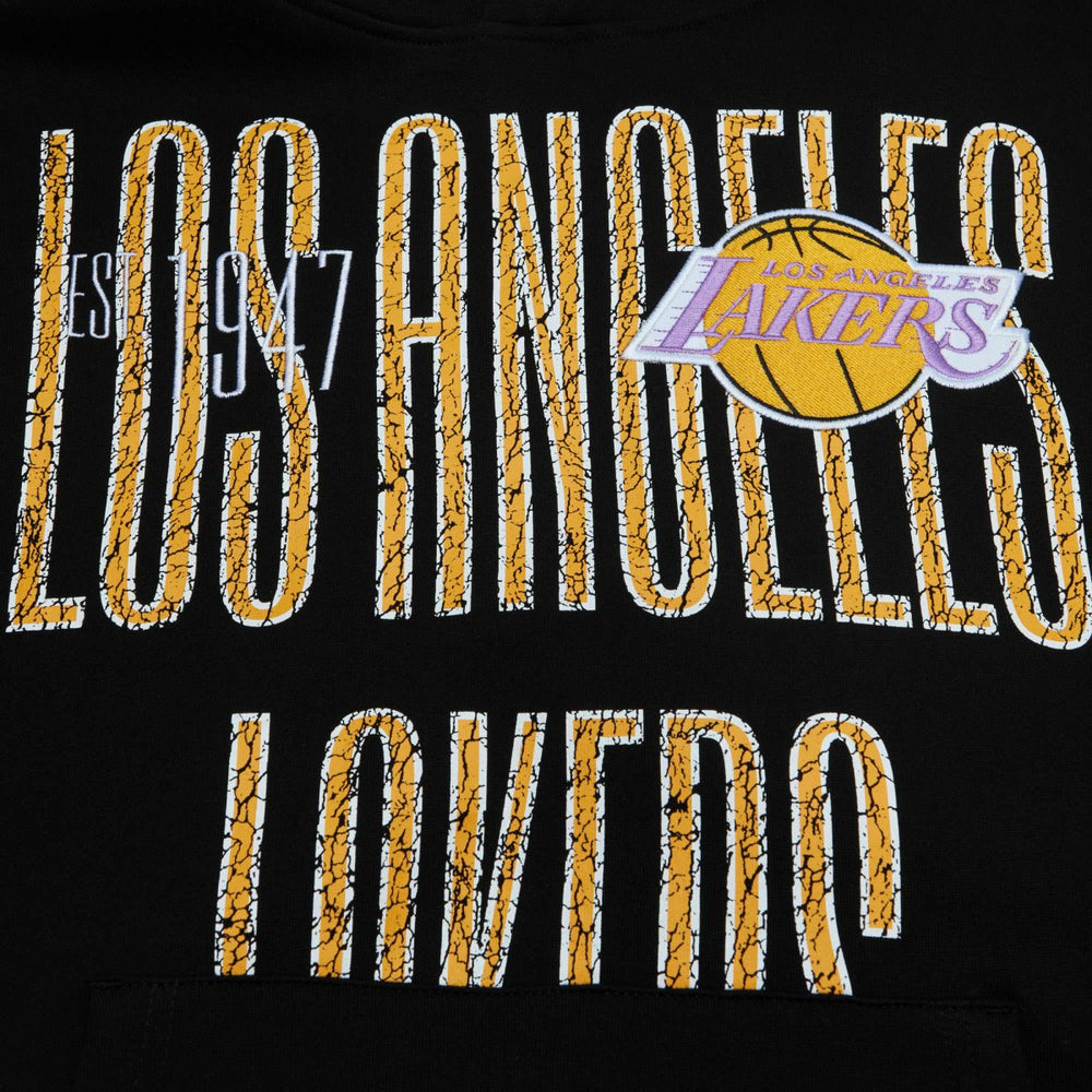 Los Angeles Lakers Hardwood Classics OG 2.0 Pullover Hoodie Black - NBA