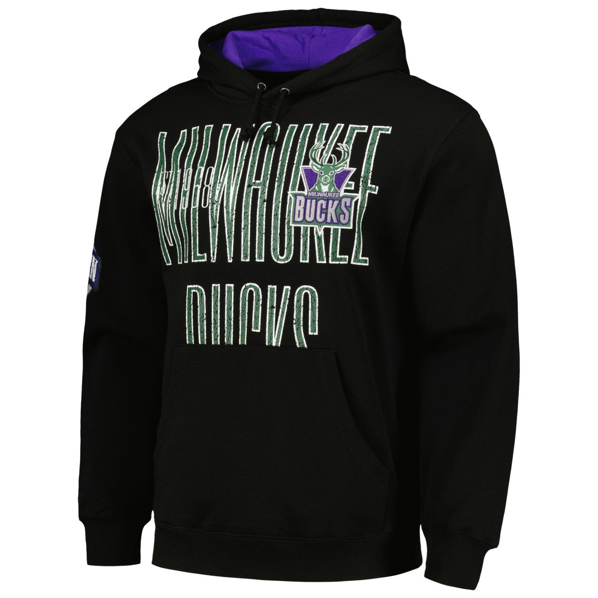 Milwaukee Bucks Hardwood Classics OG 2.0 Pullover Hoodie Black - NBA