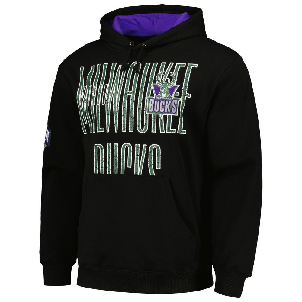 Milwaukee Bucks Hardwood Classics OG 2.0 Pullover Hoodie Black - NBA