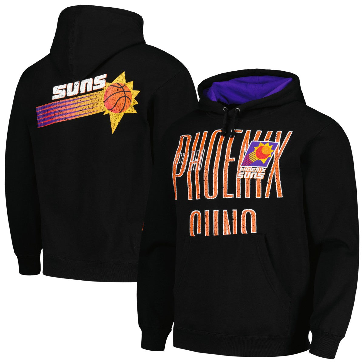 Phoenix Suns Hardwood Classics OG 2.0 Pullover Hoodie Black - NBA