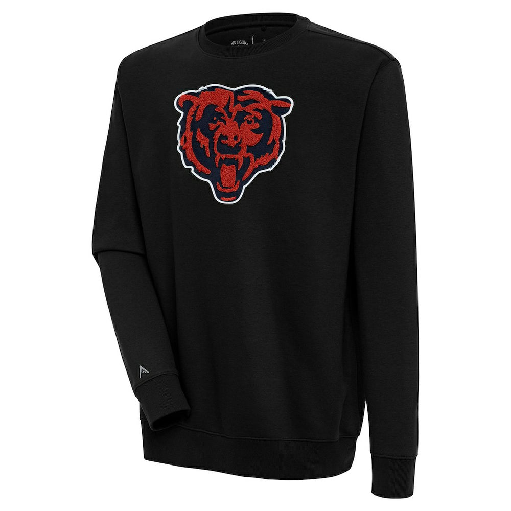 Chicago Bears Antigua Victory Crewneck Pullover Sweatshirt Black | NFL