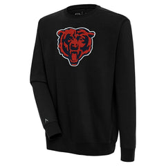Chicago Bears Antigua Victory Crewneck Pullover Sweatshirt Black | NFL