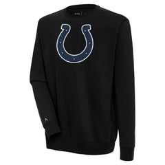 Indianapolis Colts Antigua Victory Crewneck Pullover Sweatshirt Black | NFL