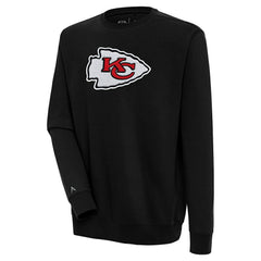 Kansas City Chiefs Antigua Victory Crewneck Pullover Sweatshirt Black | NFL