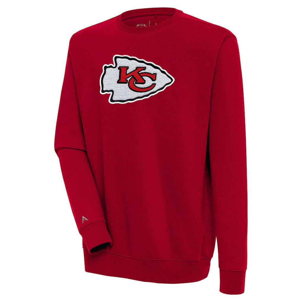 Kansas City Chiefs Antigua Victory Crewneck Pullover Sweatshirt Red | NFL