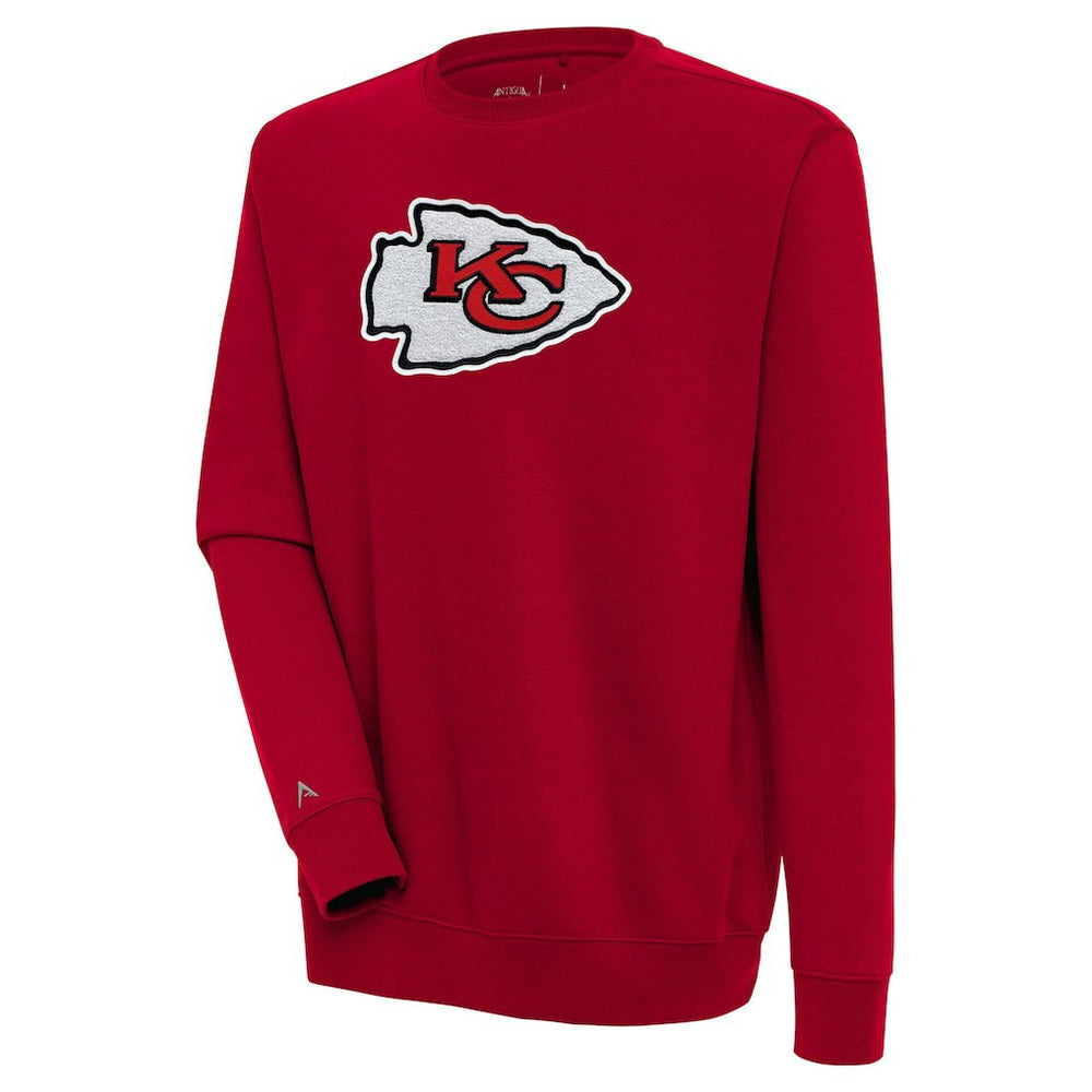 Kansas City Chiefs Antigua Victory Crewneck Pullover Sweatshirt Red | NFL