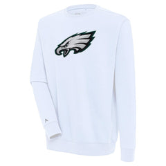 Philadelphia Eagles Antigua Victory Crewneck Pullover Sweatshirt White | NFL