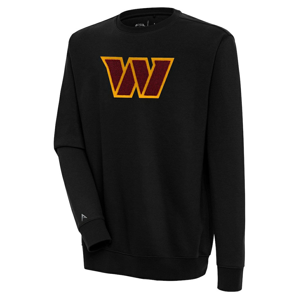 Washington Commanders Antigua Victory Crewneck Pullover Sweatshirt Black | NFL