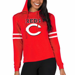 Cincinnati Reds Concepts Sport Women's Marathon Lightweight Lounge Pullover Hoodie - MLB