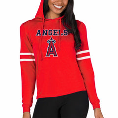 Los Angeles Angels Concepts Sport Women's Marathon Lightweight Lounge Pullover Hoodie - MLB