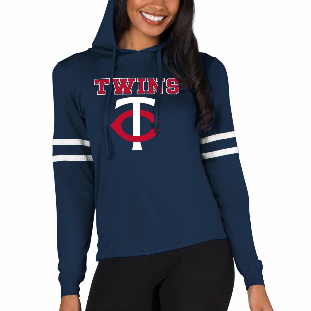 Minnesota Twins Concepts Sport Women's Marathon Lightweight Lounge Pullover Hoodie - MLB