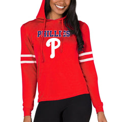 Philadelphia Phillies Concepts Sport Women's Marathon Lightweight Lounge Pullover Hoodie - MLB