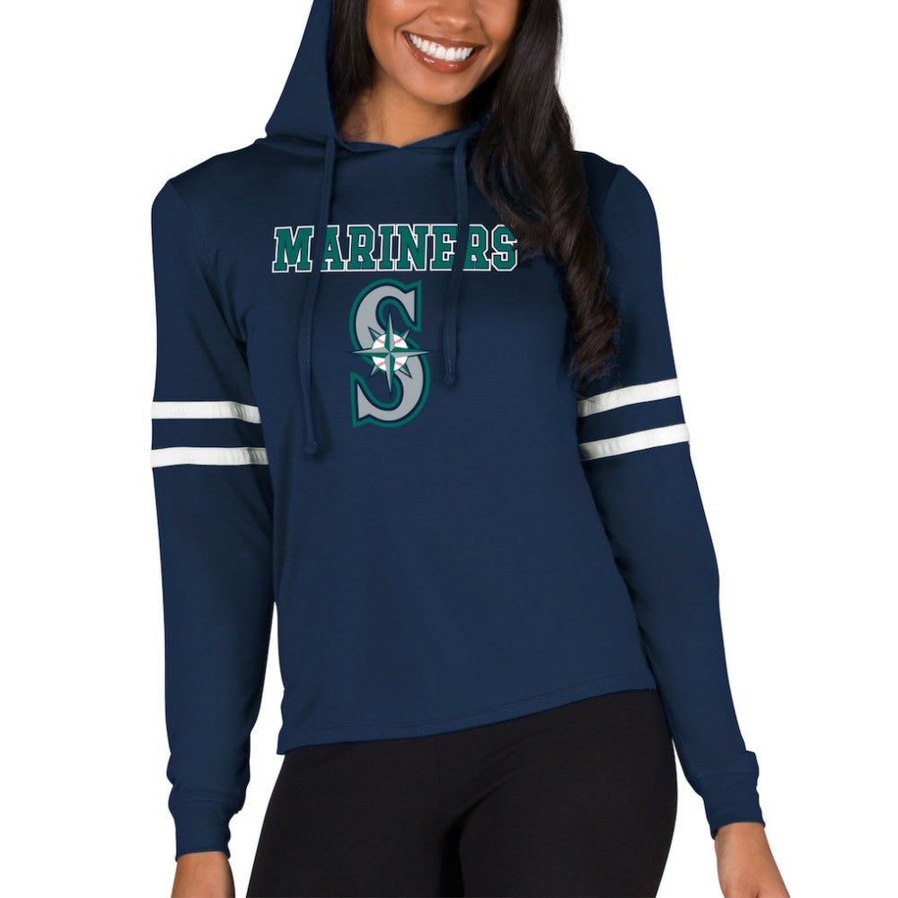 Seattle Mariners Concepts Sport Women's Marathon Lightweight Lounge Pullover Hoodie - MLB