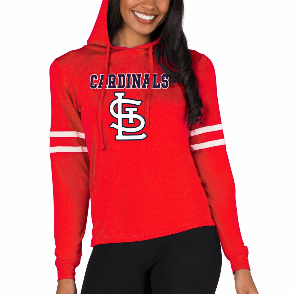 St. Louis Cardinals Concepts Sport Women's Marathon Lightweight Lounge Pullover Hoodie - MLB