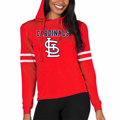 St. Louis Cardinals Concepts Sport Women's Marathon Lightweight Lounge Pullover Hoodie - MLB