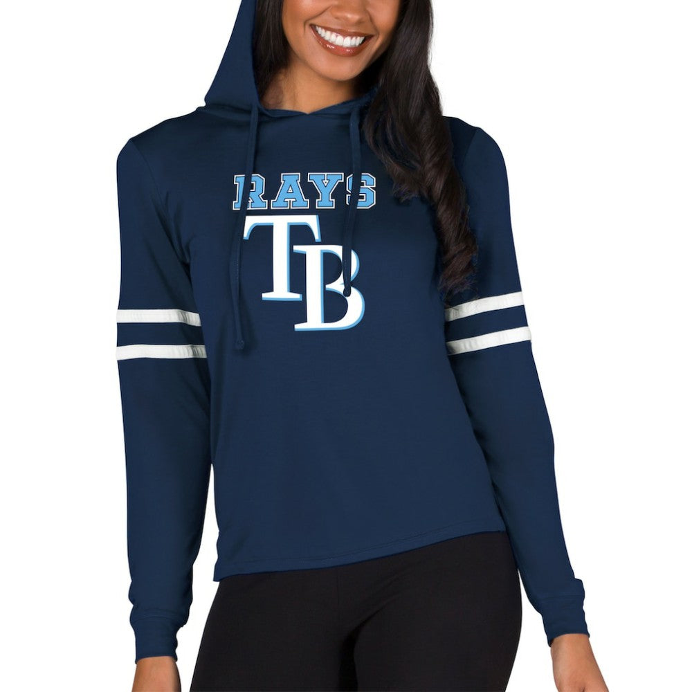 Tampa Bay Rays Concepts Sport Women's Marathon Lightweight Lounge Pullover Hoodie - MLB