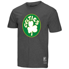 Boston Celtics Unisex Hardwood Classics MVP Throwback Logo T-Shirt Heather Gray - NBA