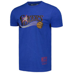 Philadelphia 76ers Unisex Hardwood Classics MVP Throwback Logo T-Shirt Royal - NBA