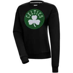 Boston Celtics Antigua Women's Victory Crewneck Pullover Sweatshirt Black - NBA